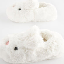 Load image into Gallery viewer, White Bunny Rabbit Slippers
