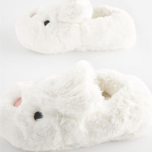 White Bunny Rabbit Slippers