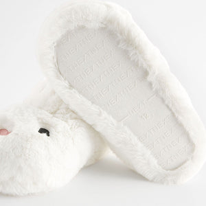 White Bunny Rabbit Slippers