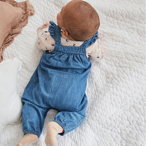 Denim Baby Dungaree and Long Sleeve Bodysuit Set (0mths-18mths)