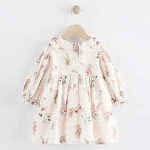Load image into Gallery viewer, White Floral/ Fairy Baby Woven Dress with Tights (0mths-18mths)

