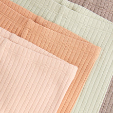 Load image into Gallery viewer, Sage Green Ribbed Baby Leggings 4 Pack
