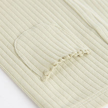 Load image into Gallery viewer, Sage Green Ribbed Baby Leggings 4 Pack
