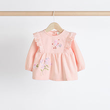 Load image into Gallery viewer, Pink Floral Baby Long Sleeve Top and Leggings Set
