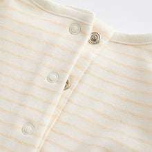 Load image into Gallery viewer, Beige Baby Long Sleeve Top And Leggings Set
