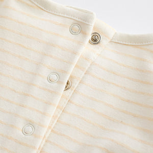 Beige Baby Long Sleeve Top And Leggings Set