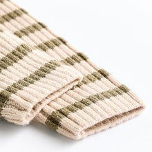 Load image into Gallery viewer, Green Stripe Baby Knitted Rib Top and Leggings Set (0mths-18mths)
