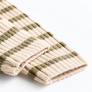 Green Stripe Baby Knitted Rib Top and Leggings Set (0mths-18mths)