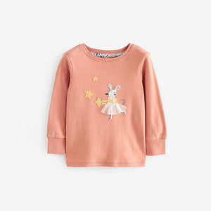 Blue/Pink Mouse Long Sleeve Snuggle Pyjamas 3 Pack (9mths-7yrs)