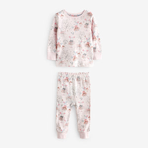 Blue/Pink Mouse Long Sleeve Snuggle Pyjamas 3 Pack (9mths-7yrs)