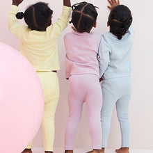 Load image into Gallery viewer, Purple/Yellow/Blue Character 100% Cotton Legging Pyjamas 3 Pack (9mths-8yrs)
