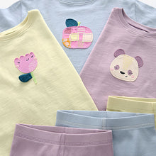 Load image into Gallery viewer, Purple/Yellow/Blue Character 100% Cotton Legging Pyjamas 3 Pack (9mths-8yrs)
