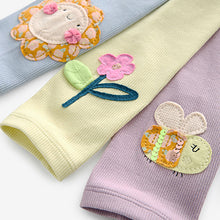 Load image into Gallery viewer, Purple/Yellow/Blue Character 100% Cotton Legging Pyjamas 3 Pack (9mths-8yrs)
