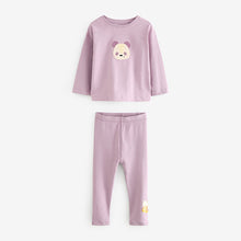 Load image into Gallery viewer, Purple/Yellow/Blue Character 100% Cotton Legging Pyjamas 3 Pack (9mths-8yrs)
