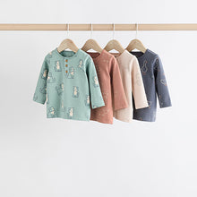 Load image into Gallery viewer, Mineral Farm Long Sleeve Baby T-Shirts 4 Pack
