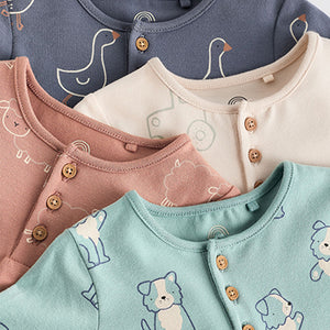 Mineral Farm Long Sleeve Baby T-Shirts 4 Pack