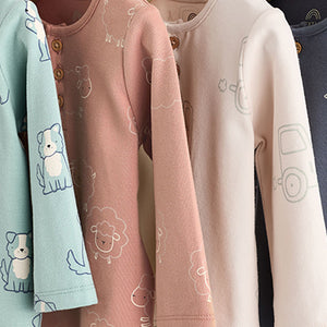Mineral Farm Long Sleeve Baby T-Shirts 4 Pack