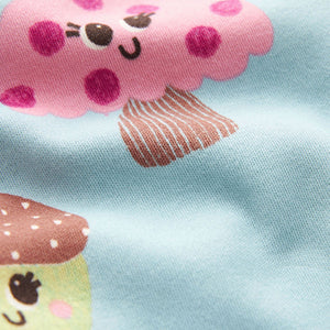 Green/Blue Pumpkin 100% Cotton Printed Snuggle Pyjamas 3 Pack 12mths-7yrs)