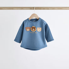 Load image into Gallery viewer, Navy Stripe Baby Top And Leggings Set
