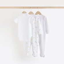 Load image into Gallery viewer, White Cotton Baby 5 Piece Set (0-6mths)

