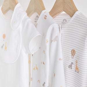 White Cotton Baby 5 Piece Set (0-6mths)