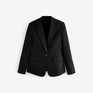 Black Tailored Single Breasted Blazer