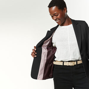 Black Tailored Single Breasted Blazer