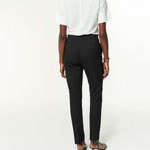 Load image into Gallery viewer, Black Tailored Slim Trousers
