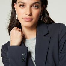 Load image into Gallery viewer, Navy Tailored Single Breasted Blazer
