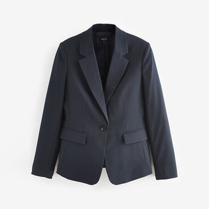 Navy Tailored Single Breasted Blazer