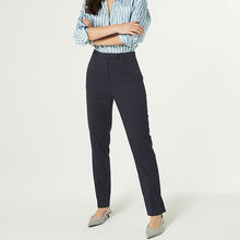 Load image into Gallery viewer, Navy Tailored Slim Trousers
