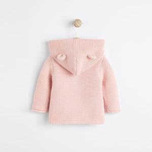 Pink Knitted Baby Cardigan (0mths-18mths)