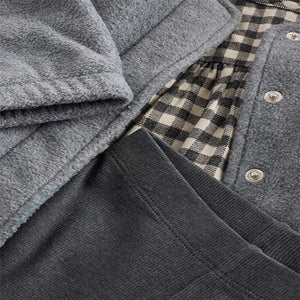 Grey Gingham 100% Cotton Dress, Jacket And Leggings Set (3mths-6yrs)
