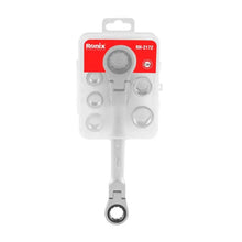 Load image into Gallery viewer, 7 in 1 flex head double box end ratcheting wrench set
