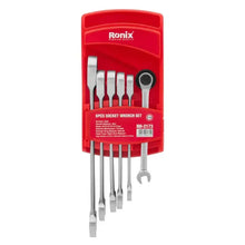 Load image into Gallery viewer, Double Box End Reversible Ratcheting Wrench Set – 6pcs
