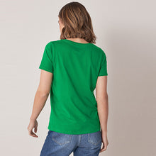 Load image into Gallery viewer, Bright Green Crew Neck T-Shirt
