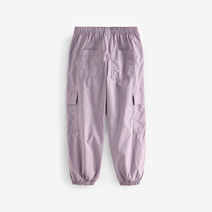 Lilac Purple Parachute Cargo Cuffed Trousers (3-12yrs)