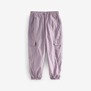 Lilac Purple Parachute Cargo Cuffed Trousers (3-12yrs)