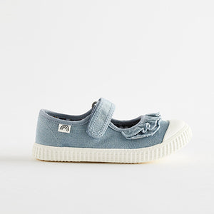 Blue Ruffle Mary Jane Shoes (Younger Boys)