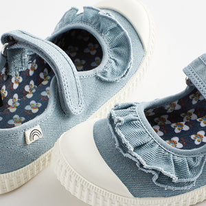 Blue Ruffle Mary Jane Shoes (Younger Boys)