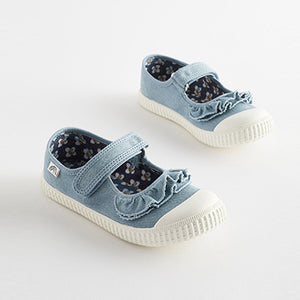 Blue Ruffle Mary Jane Shoes (Younger Boys)