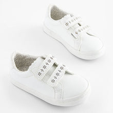 Load image into Gallery viewer, White Standard Fit Trainers (Younger Girls)
