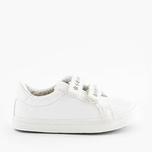Load image into Gallery viewer, White Standard Fit Trainers (Younger Girls)
