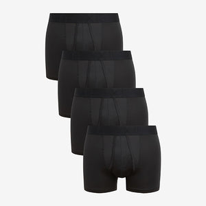 Black Motionflex A-Fronts Boxers 4 Pack