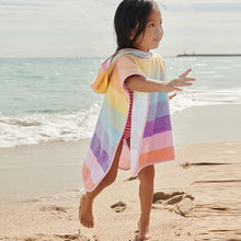 Load image into Gallery viewer, Rainbow Towelling Poncho (9mths-10yrs)

