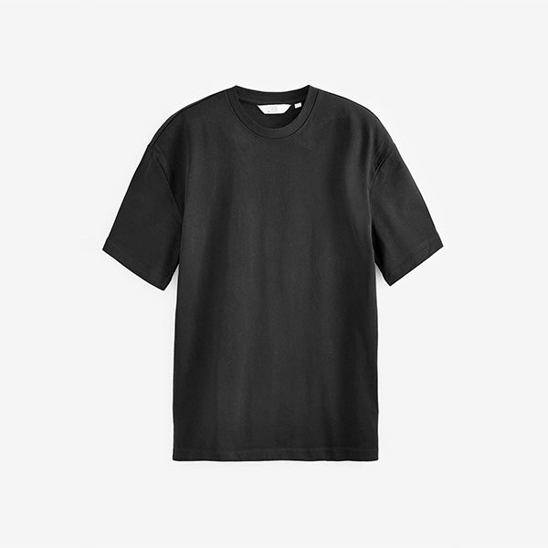 Black Relaxed Fit Heavyweight T-Shirt