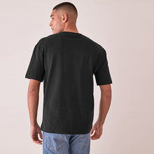 Load image into Gallery viewer, Black Relaxed Fit Heavyweight T-Shirt
