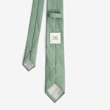 Load image into Gallery viewer, Sage Green Slim Twill Tie
