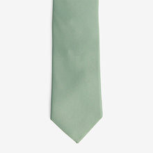 Load image into Gallery viewer, Sage Green Slim Twill Tie
