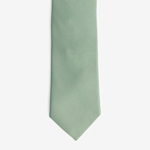 Sage Green Slim Twill Tie